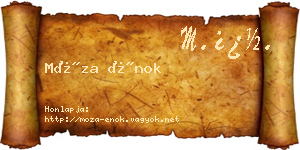 Móza Énok névjegykártya